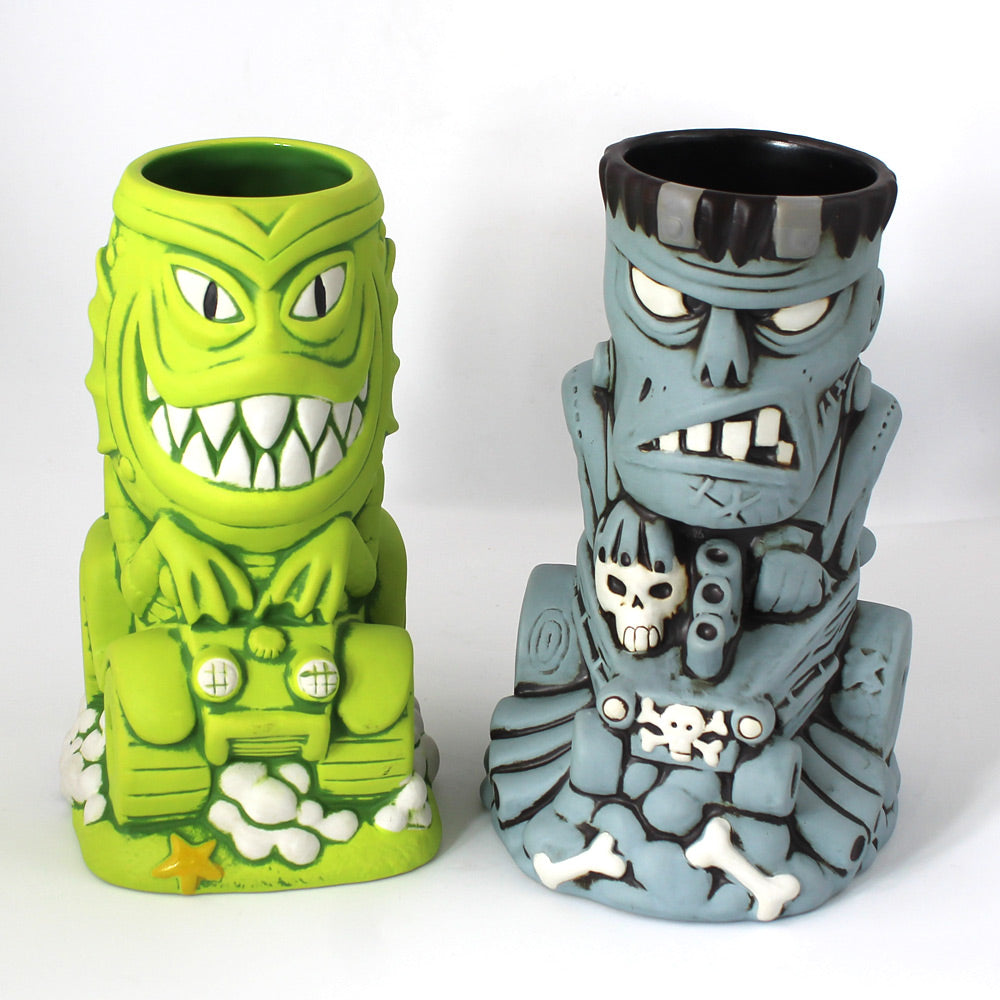 Gill Gasser & Ghoul Gasser Tiki Mug Set – Tiki Farm