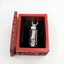 Easter Island Moai Sterling Silver Pendant w/Box