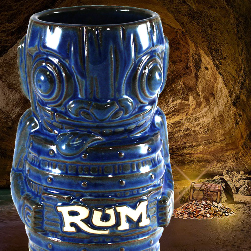 tiki farm tiki mug 陶器ティキマグ Derek's Witch Doctor Mug - Tiki Farm - Blue Edition - The