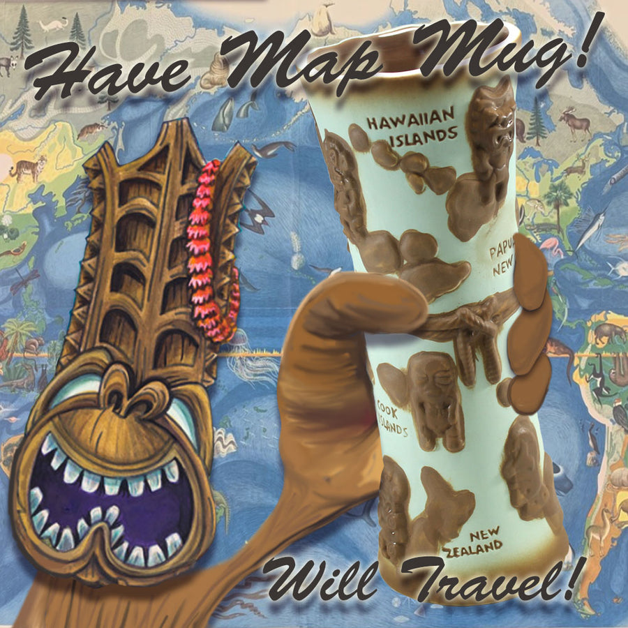 "Discovery!" Polynesia Map Mug