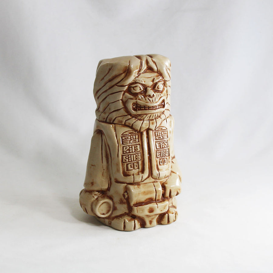 Lawgiver Tiki Mug - Bone with Light Brown Wash