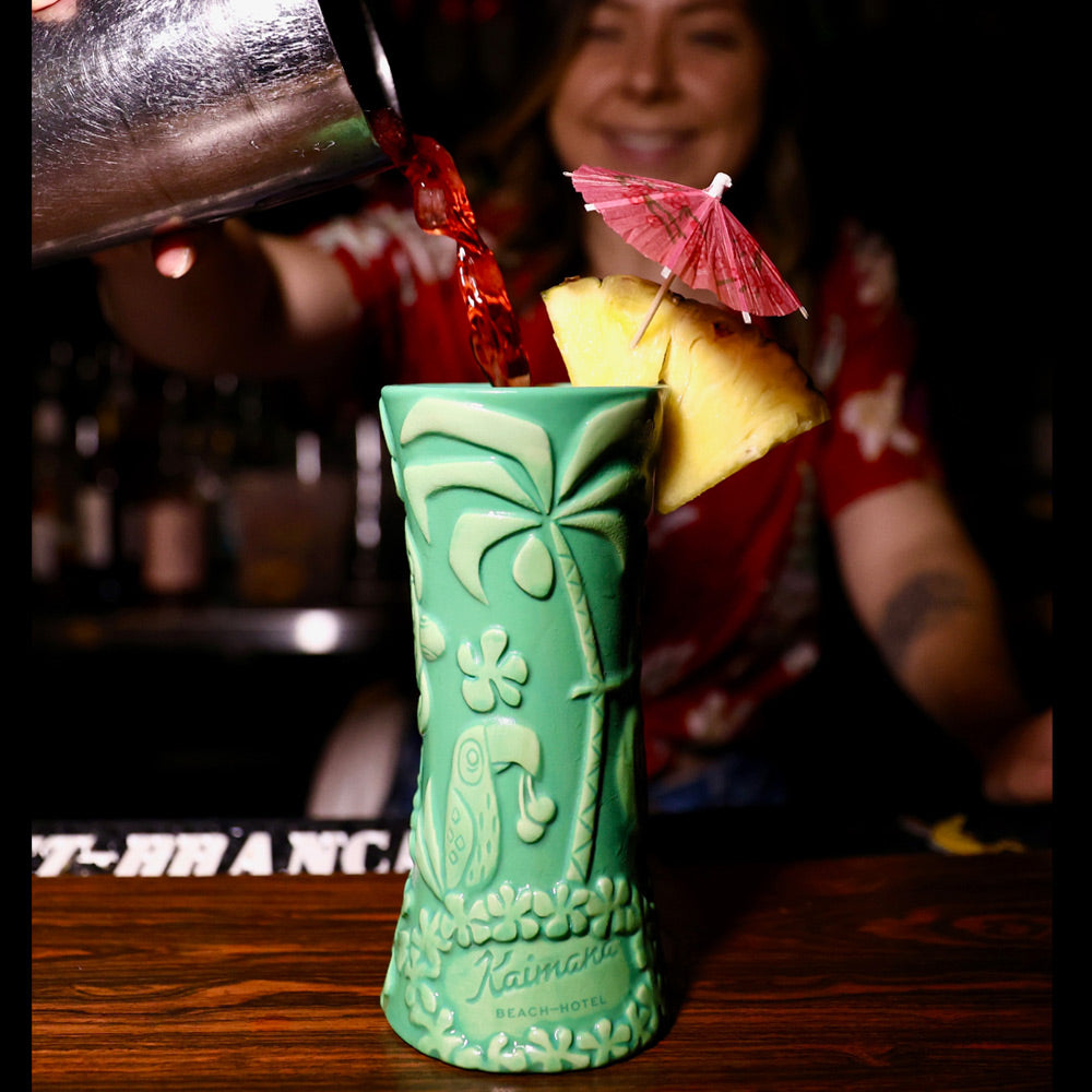 Kaimana Beach Tiki Mug by Mookie Sato – Tiki Farm