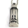 Easter Island Moai Sterling Silver Pendant w/Box