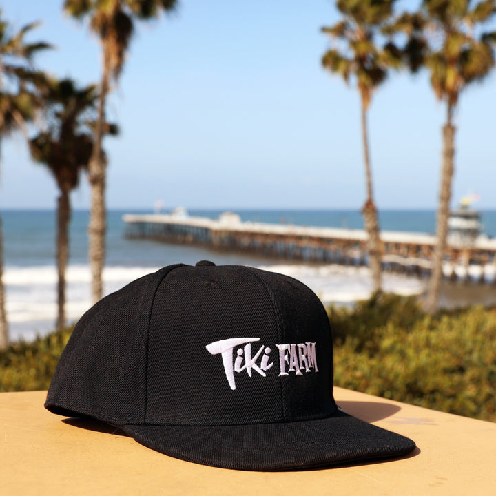 Tiki Farm Logo Hat - Black