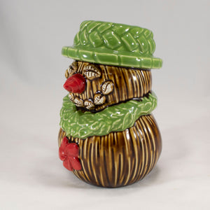 Coconut Snowman Tiki Mug