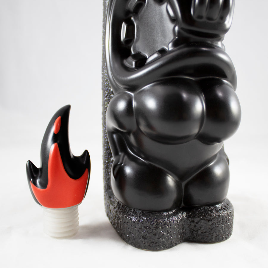 Power of Pele Decanter, Black with red/black flame topper, open edition