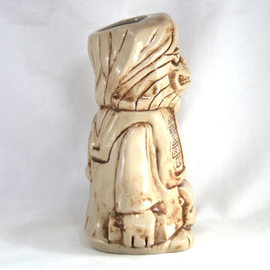 Lawgiver Tiki Mug - Bone with Light Brown Wash